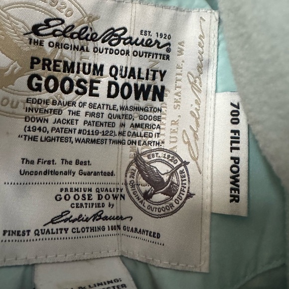 Eddie Bauer Women's Light Mint Green Puffer Vest Size 3x - Picture 4 of 7